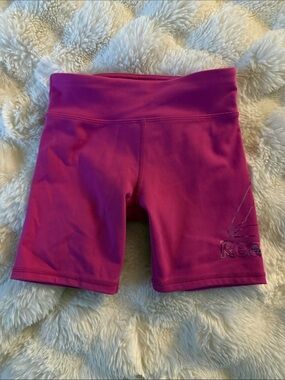 Reebok Girls Pink Athletic Bike Shorts